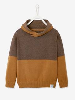 Jungenkleidung-Pullover, Strickjacken, Sweatshirts-Jungen Pullover mit Kragen Oeko-Tex
