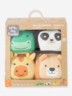 Spielzeug-Baby-Tasten & Greifen-4er-Set Baby Spielbälle DOOBALLS LITTLE BIG FRIENDS
