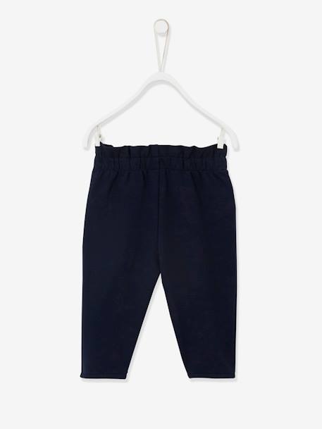 Baby Sweathose, Dehnbund BASIC Oeko-Tex - koralle+nachtblau - 5