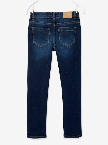 Mädchen Slim-Fit-Jeans WATERLESS, Hüftweite SLIM - blue stone+dark blue+schwarz - 9
