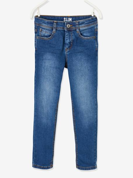Jungen Slim-Fit-Jeans WATERLESS, Hüftweite SLIM - blue stone+dark blue+double stone+dunkelgrau - 3