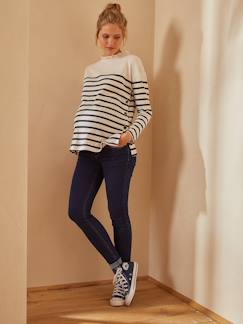 Umstandsmode-Umstandshosen-Umstands-Jeans mit Stretch-Einsatz, Skinny-Fit