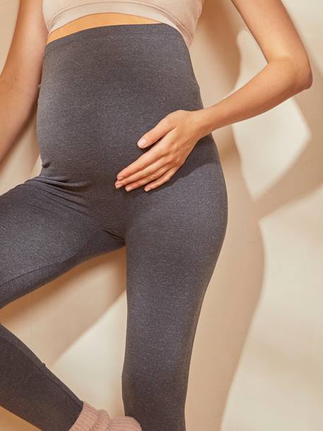Nahtlose Leggings für die Schwangerschaft Oeko Tex® - grau+schwarz - 2