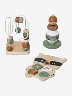 Spielzeug-Baby Lernspielzeug-Set GRÜNER WALD Holz FSC®