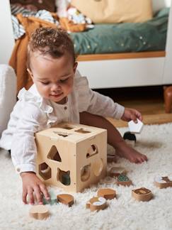 Spielzeug-Baby-Tasten & Greifen-Formen-Sortierbox GRÜNER WALD, Holz FSC®