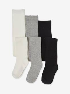Günstige Mehrstück-Packungen-Maedchenkleidung-Unterwäsche, Socken, Strumpfhosen-3er-Pack Mädchen Strumpfhosen BASIC Oeko-Tex