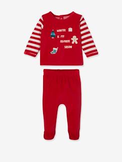 Baby Weihnachts-Schlafanzug aus Samt -  - [numero-image]