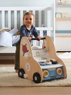 Spielzeug-Miniwelten, Konstruktion & Fahrzeuge-Baby Lauflernwagen mit Bremse, Holz FSC®