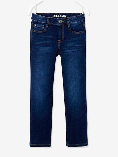 Jungen Straight-Fit-Jeans WATERLESS, Hüftweite COMFORT Oeko Tex - blue stone+dark blue - 7