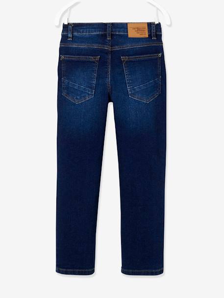 Jungen Straight-Fit-Jeans WATERLESS, Hüftweite COMFORT Oeko Tex - blue stone+dark blue - 8