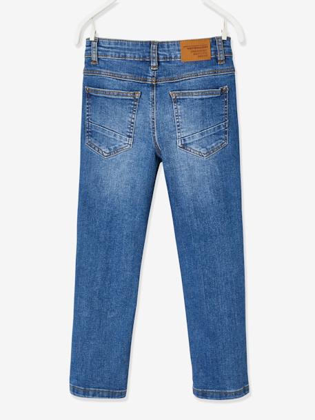 Jungen Straight-Fit-Jeans WATERLESS, Hüftweite COMFORT Oeko Tex - blue stone+dark blue - 4