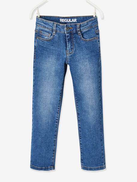Jungen Straight-Fit-Jeans WATERLESS, Hüftweite COMFORT Oeko Tex - blue stone+dark blue - 3