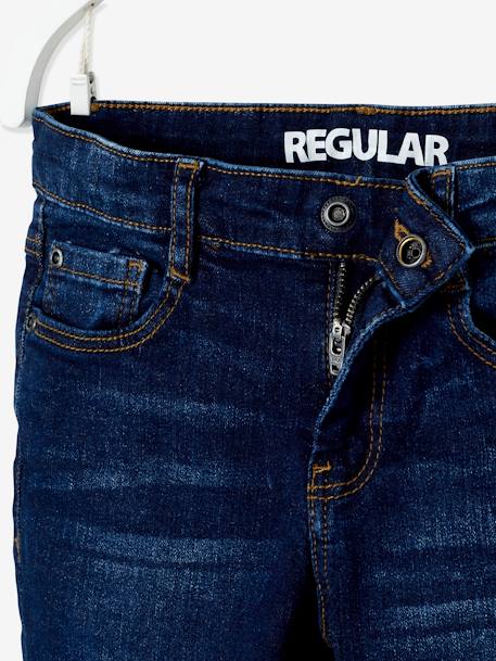 Jungen Straight-Fit-Jeans WATERLESS, Hüftweite COMFORT Oeko Tex - blue stone+dark blue - 9