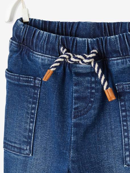 Baby Jeans, Schlupfbund Oeko Tex - dark blue+double stone - 5