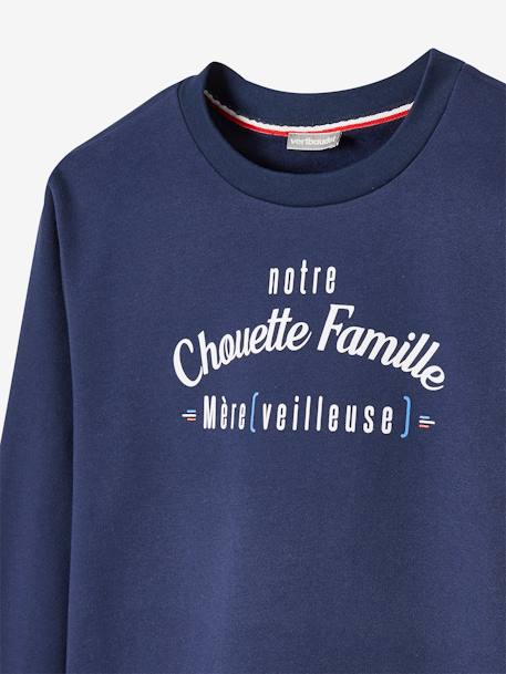 Damen Sweatshirt ,,Notre Chouette Famille' x vertbaudet, Familien-Kollektion - blaugrau - 3