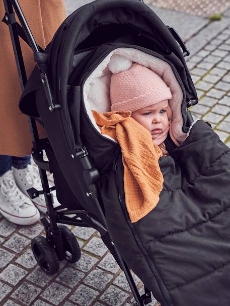 Fußsack für Kinderwagen, wetterfest - nachtblau+schwarz - 7