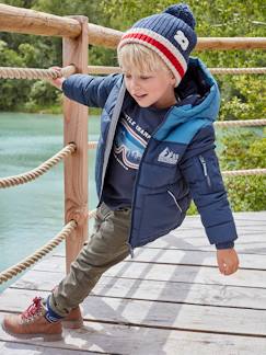 Jungen Steppjacke mit Kapuze, Recycling-Polyester -  - [numero-image]