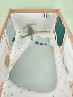 Dekoration & Bettwäsche-Babybettwäsche-Bio-Kollektion: Baby Bettumrandung LOVELY NATURE