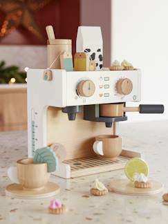 Spielzeug-Spielküchen, Tipis & Kostüme -Spielküchen & Puppengeschirr-Kinder Kaffee- und Teemaschine aus Holz FSC®