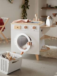 Spielzeug-Kinder Waschmaschine und Bügelstation, Holz FSC®