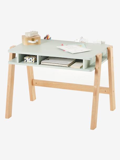 Schreibtisch ,,Architekt Mini' - grün+petrol+rosa+türkis+weiß/natur - 1