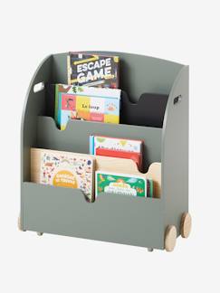 Kinderzimmer-Aufbewahrung-Kommoden & Sideboards-Kinderzimmer Bücherregal mit Rollen SCHOOL