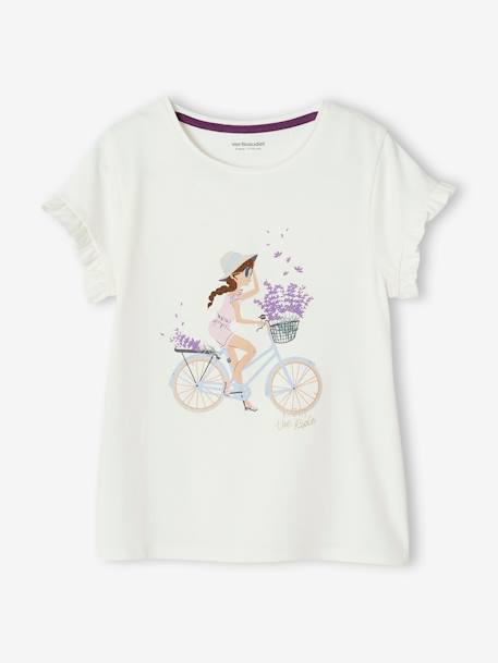 Mädchen T-Shirt Oeko-Tex - pudrig rosa+wollweiß+wollweiß+zartrosa - 7