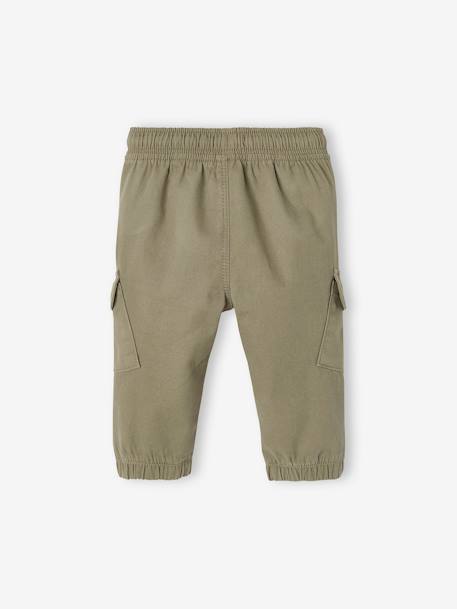 Baby Cargohose Oeko-Tex - blau+khaki - 6