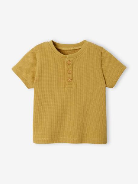 Baby T-Shirt - gelb+khaki - 1