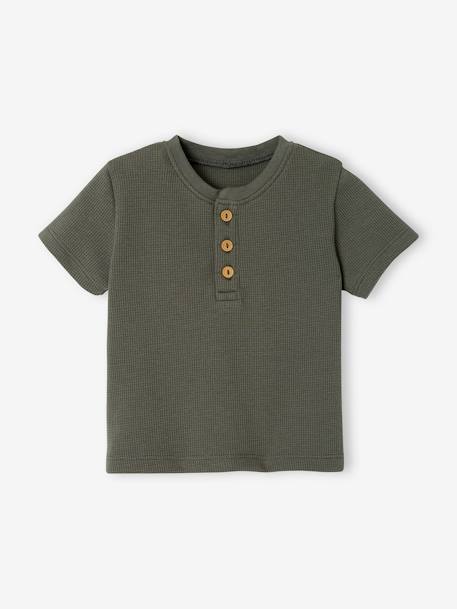 Baby T-Shirt - gelb+khaki - 4
