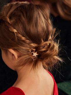 Maedchenkleidung-Accessoires-Haargummis & Haarbänder-2er-Pack Mädchen Haarspangen mit Stern