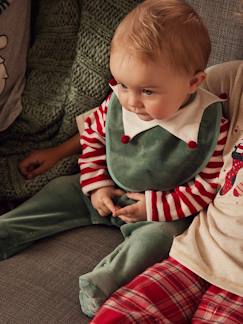 Günstige Mehrstück-Packungen-Babymode-Strampler & Schlafanzüge-Baby Weihnachts-Geschenkset: Strampler & Lätzchen
