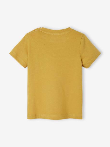 Jungen Baby T-Shirt, Colorblock - gelb+grün/weiß - 3