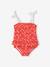 Mädchen Baby Badeanzug mit Tupfen Oeko-Tex® - koralle bedruckt - 1