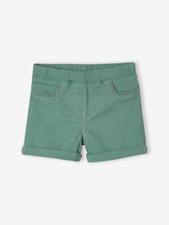 Shirts & Shorts-Maedchenkleidung-Shorts & Bermudas-Mädchen Shorts, Makrameespitze BASIC