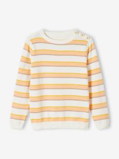 Maedchenkleidung-Pullover, Strickjacken & Sweatshirts-Pullover-Mädchen Pullover mit Glitzerstreifen