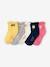 5er-Pack Mädchen Socken, bestickt Oeko-Tex® - pack gelb/marine - 1