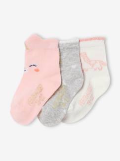 Babymode-Socken & Strumpfhosen-3er-Pack Mädchen Baby Socken mit Einhorn Oeko-Tex®