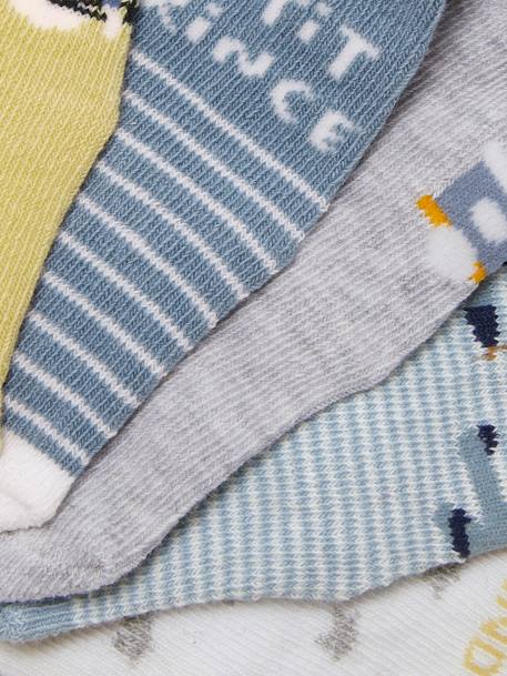 5er-Pack Jungen Baby Socken mit Motiven  Oeko-Tex® - pack blau - 3