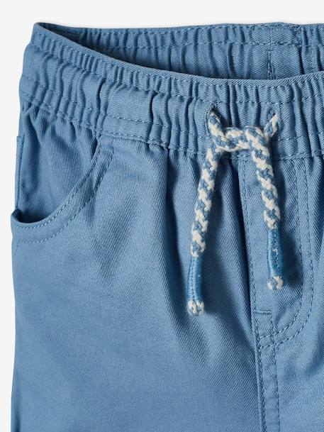 Jungen Baby Shorts mit Dehnbund Oeko-Tex® - blaugrau+camelfarben+graugrün - 3