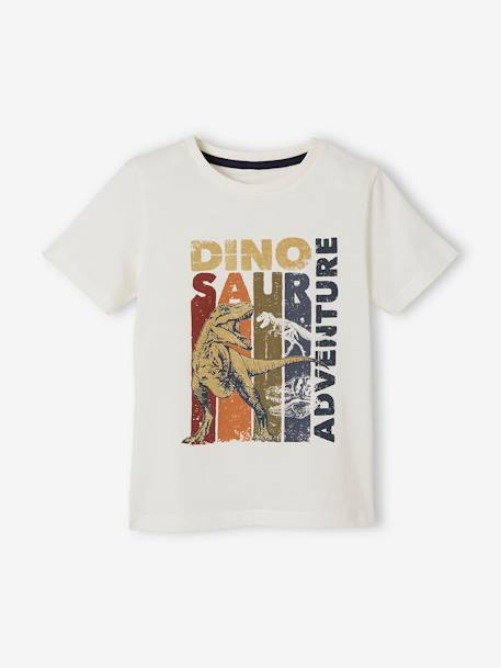 Jungen T-Shirt, Dinosaurier Oeko-Tex® - aqua+wollweiß - 5