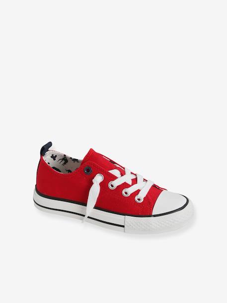 Jungen Stoff-Sneakers mit Gummizug - grün bedruckt/tropical+marine+rot - 26