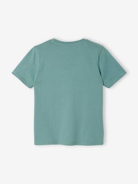Bio-Kollektion: Jungen T-Shirt mit Tiermotiv Oeko Tex® - aqua+wollweiß - 2