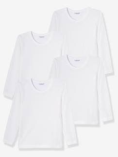 Günstige Mehrstück-Packungen-Jungenkleidung-Unterwäsche & Socken-Unterhemden-4er-Pack Jungen Shirts BASIC Oeko-Tex