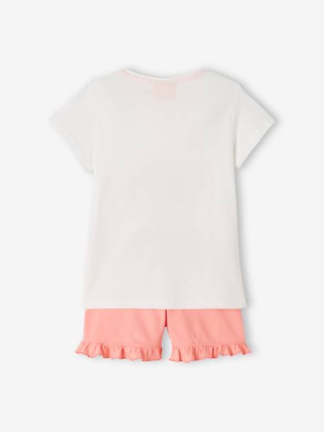 Kurzer Kinder Schlafanzug PAW PATROL - weiß+rosa - 4