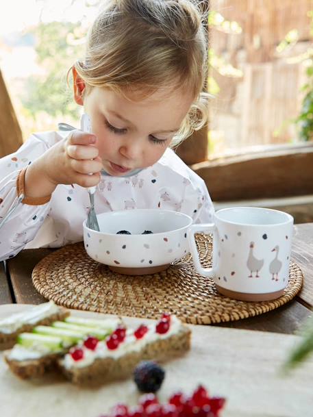 Kindergeschirr-Set TINY FARMER LÄSSIG - weiß gesprenkelt/kleine farm - 4