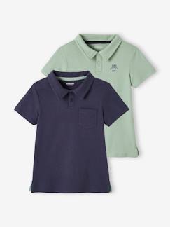 Günstige Mehrstück-Packungen-Jungenkleidung-Shirts, Poloshirts & Rollkragenpullover-2er-Pack Jungen Poloshirts, Kurzarm Oeko-Tex