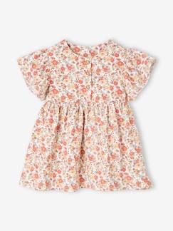 Babymode-Kleider & Röcke-Baby Kleid mit Blumenmuster