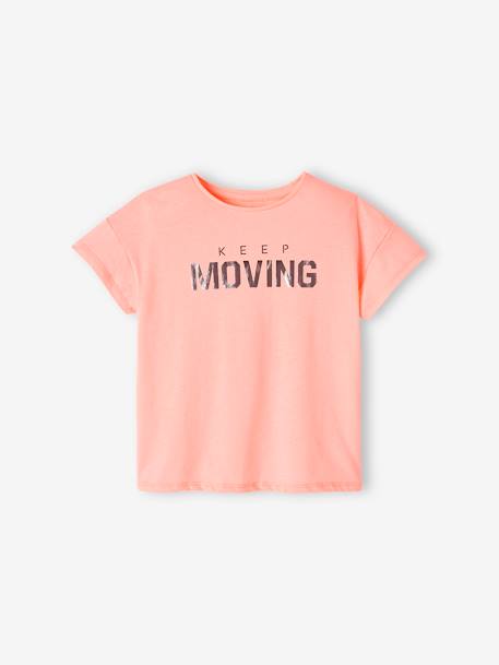Mädchen Sport-Set: Bustier, T-Shirt & Leggings - rosa - 2