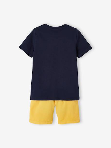 Jungen-Set: T-Shirt & Shorts, Hawaii Oeko Tex® - senfgelb - 4